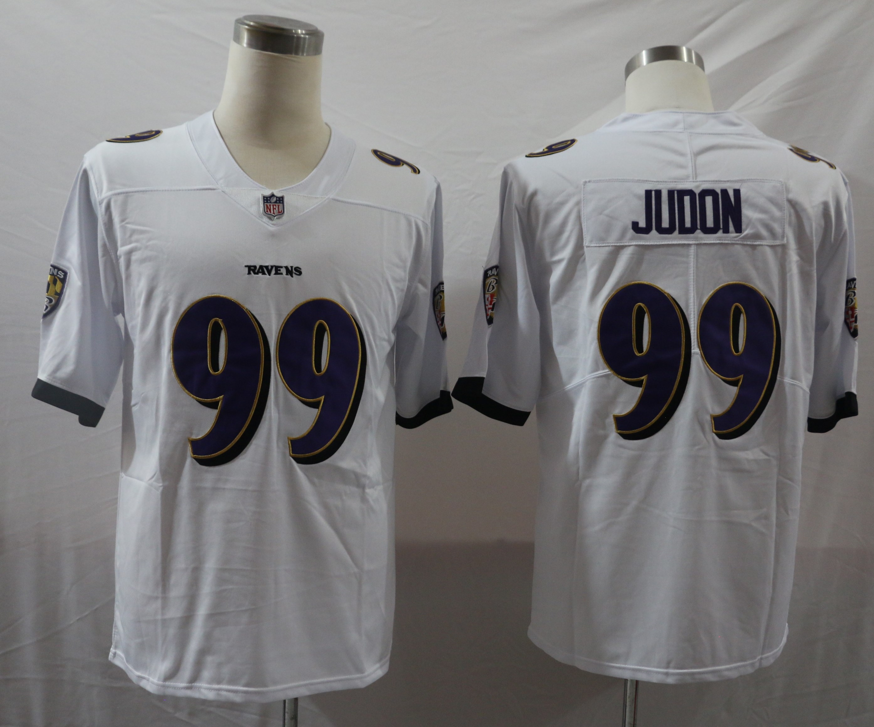 Men's Baltimore Ravens Matthew Judon #99 White Jersey